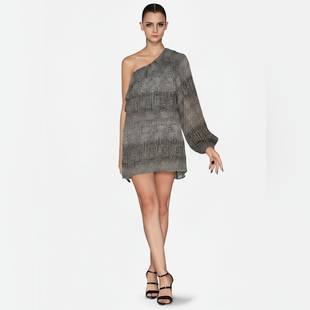 Romeo & Juliet Couture One Shoulder Ruffle Mini Dress New with tags